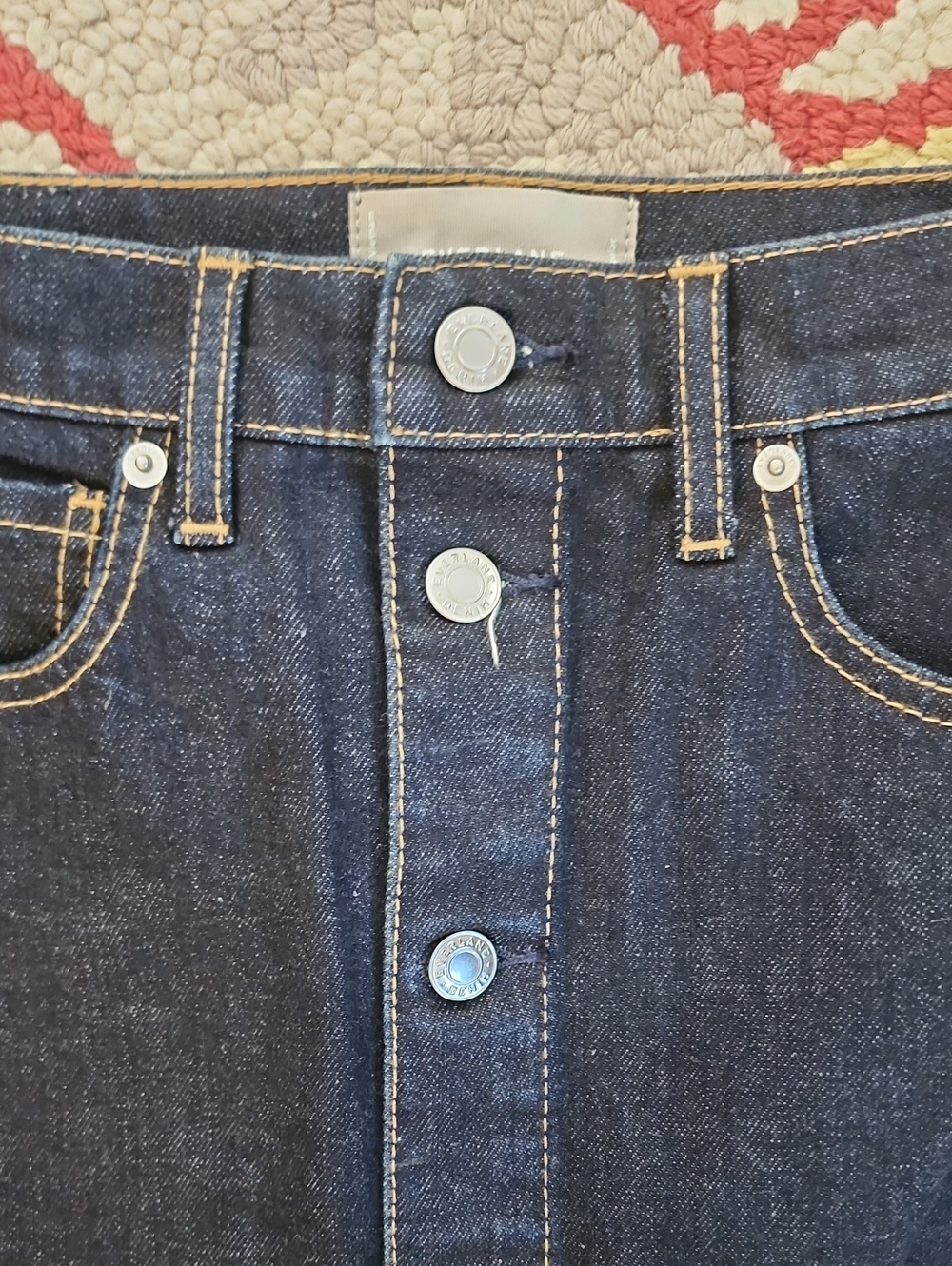 Everlane Denim Skirt Nwot - Picture 2 of 5
